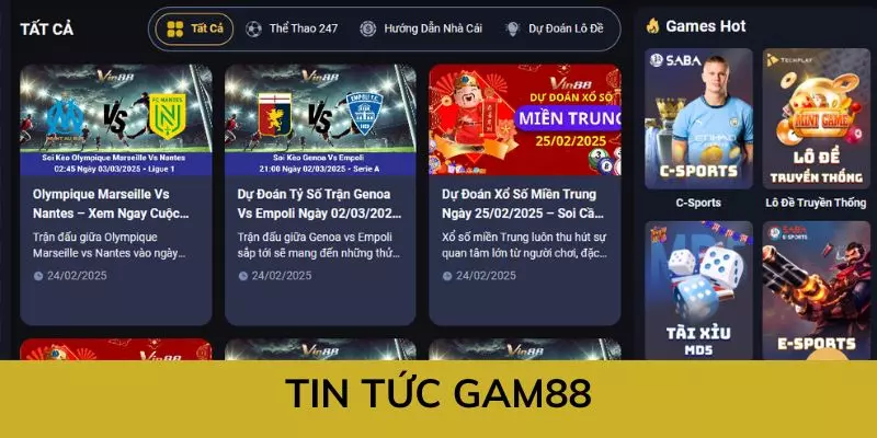 Chuyên mục tin tức tại Gam88 đóng vai trò quan trọng