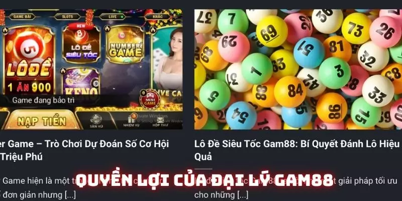 Đại Lý Gam88 - Khám Phá Những Ưu Đãi Hấp Dẫn Nhất Khi Tham Gia 3 Nắm bắt quyền lợi khi trở thành đại lý Gam88